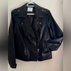 Small faux leather jacket, new without tags